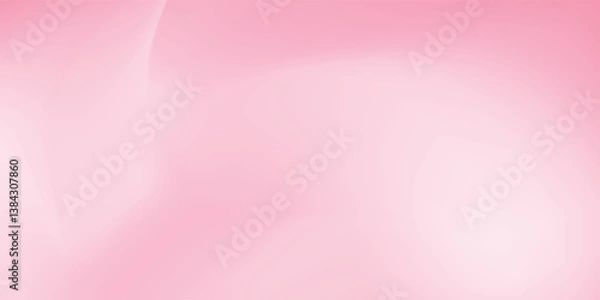 Obraz Abstract light pink sakura blossom color background. Vector simple and soft light horizontal backdrop. Blurred gentle gradient. Pastel pink smooth mesh y2k aesthetic. Minimal style. vector eps10