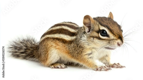 Fototapeta Chipmunk isolated on white background
