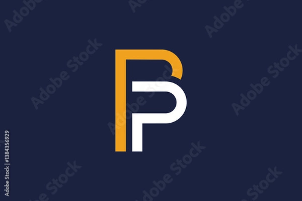 Obraz letter pp logo icon  vector design template  concept