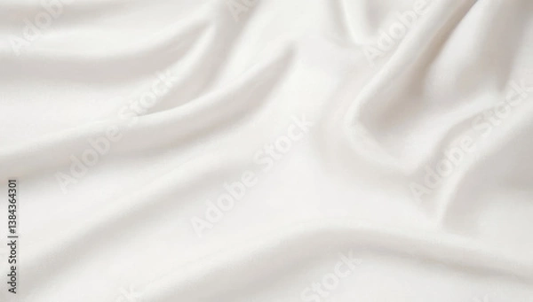 Fototapeta Subtle elegance in the curves of white cloth. Premium photos for backgrounds with a clean, minimalist style.