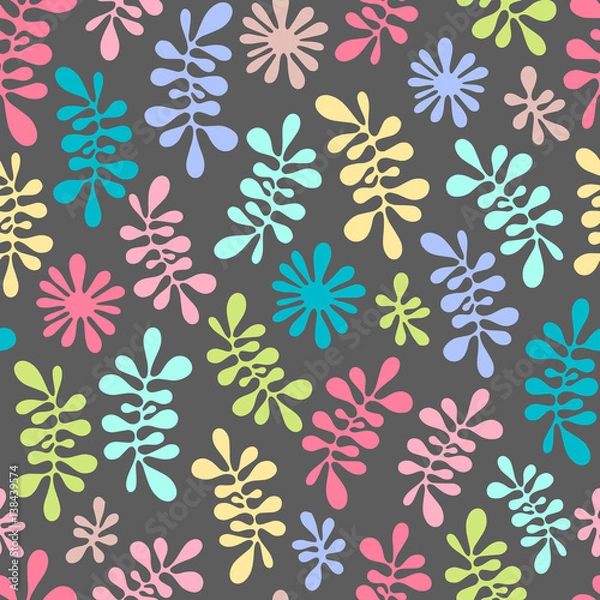 Fototapeta Abstract ornate grained colorful texture. Seamless pattern. Vector.