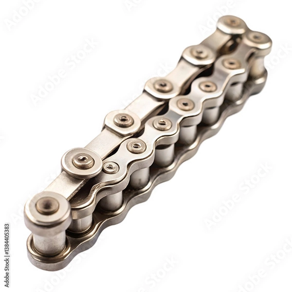 Fototapeta Bicycle chain isolated on transparent background  
