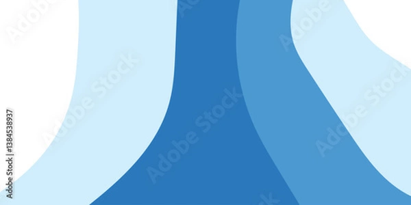 Fototapeta Abstract blue background. Wave design. Vector illustration.