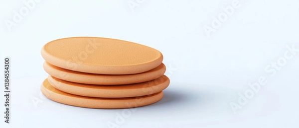 Obraz Smooth plant based recipes can be created using these unique round sponges that are perfect for various culinary tasks