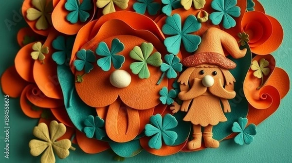 Obraz easter bunny with easter eggs 