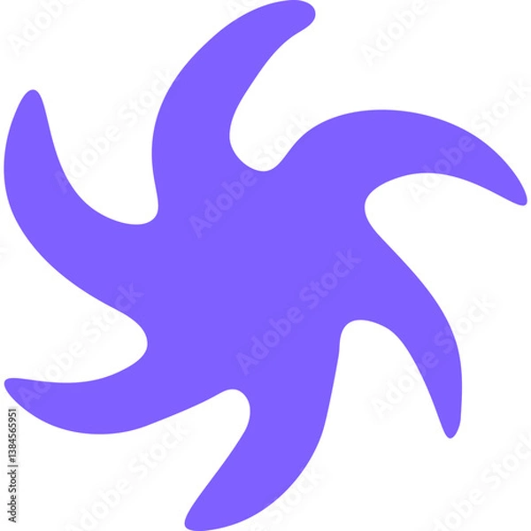 Fototapeta Hand Drawn Abstract Shape