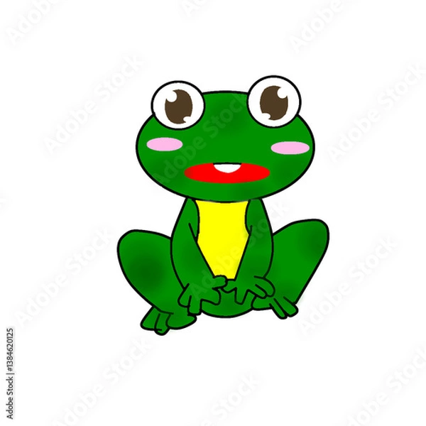 Obraz funny frog cartoon 