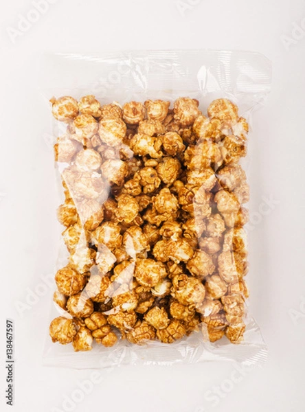 Obraz Popcorn in the plastic package