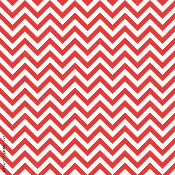 Obraz seamless classic red chevron pattern.