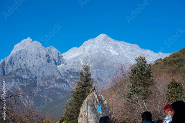 Obraz hiking in the mountains