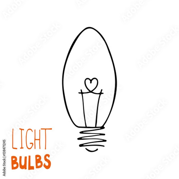 Obraz Light bulb icon. Concept of