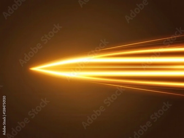 Fototapeta Light trail in dark space