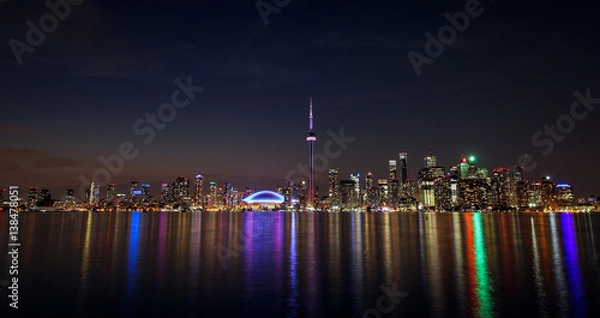 Obraz skyline at night