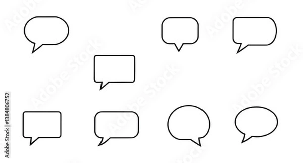 Fototapeta speech bubble art for texting space