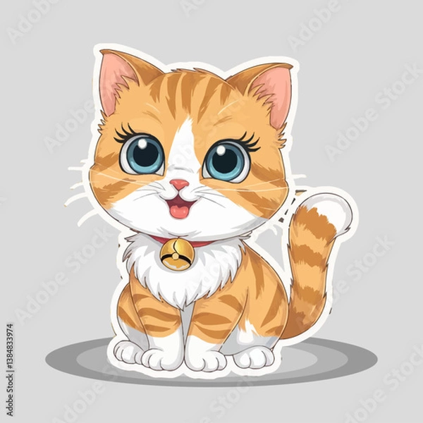 Obraz Cute Cat vector