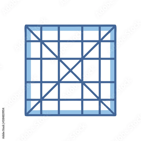 Fototapeta  Stylish Ceiling Grid Graphic Design
