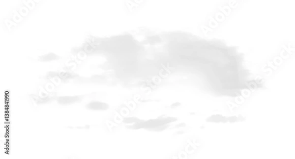 Fototapeta Isolated White Cloud