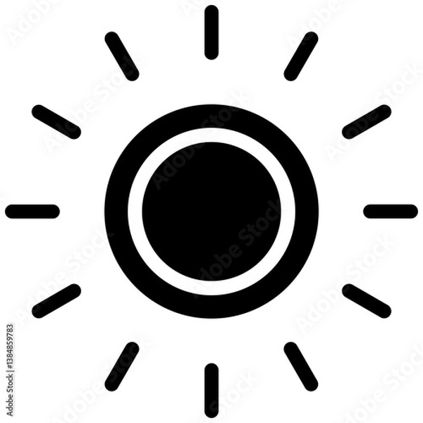 Fototapeta Sun Vector Icon