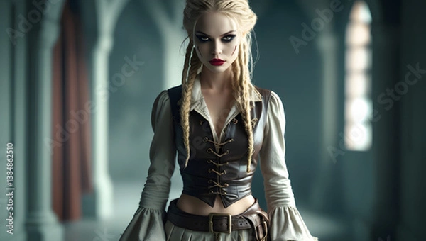 Obraz The Pirate Queen in Shadows