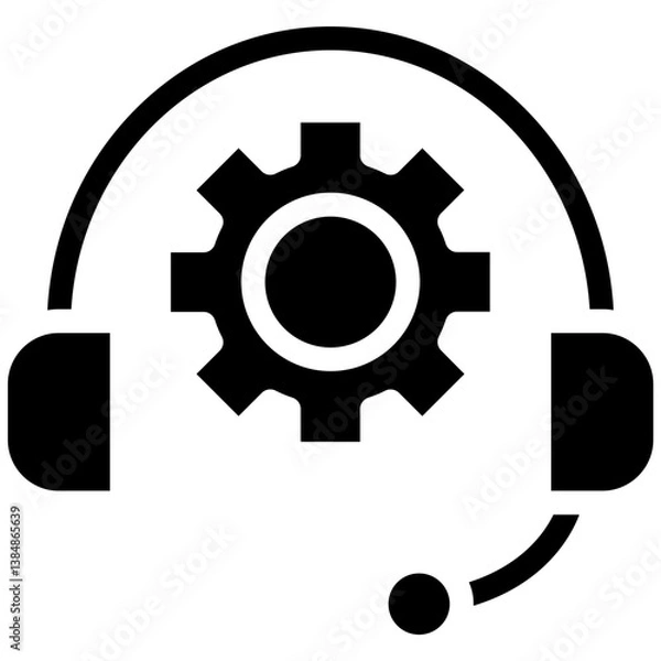 Fototapeta Support Agent Vector Icon