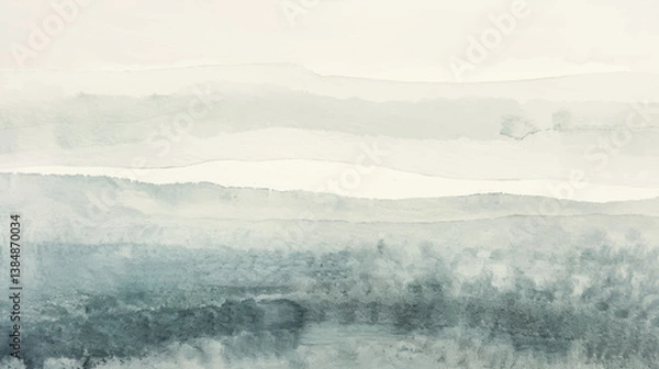 Fototapeta Abstract watercolor art background template. blue and green watercolor backdrop empty space for text, banner, presentation or product display graphic design