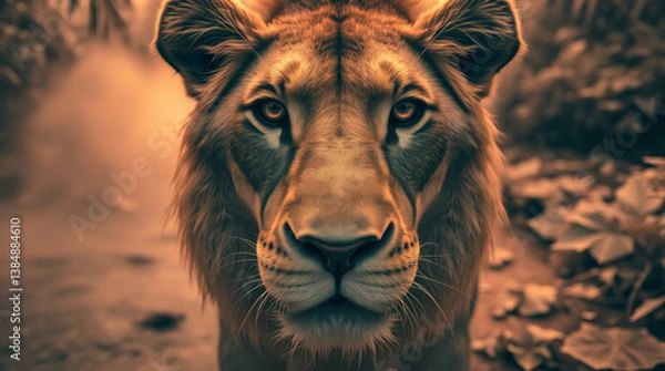 Fototapeta portrait of a lion