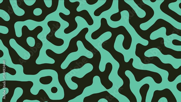 Obraz Abstract turing pattern lines seamless texture wallpaper fabric diffusion noodle background EPS 10