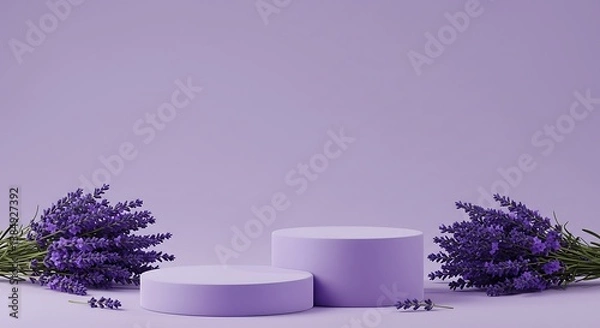 Fototapeta Lavender Dreamscape AI Generated