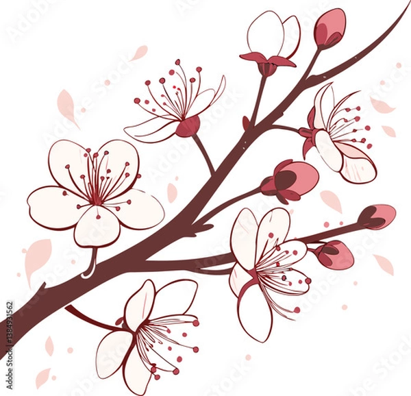 Obraz cherry blossom branch