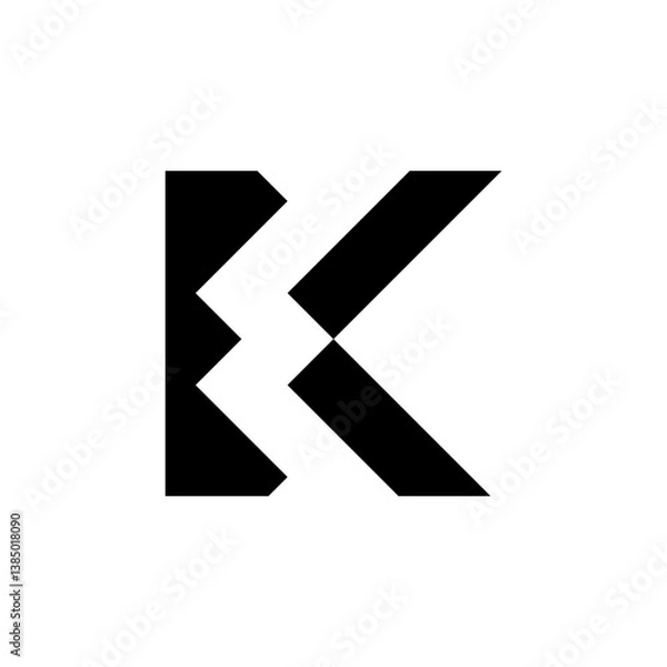 Obraz letter K logo