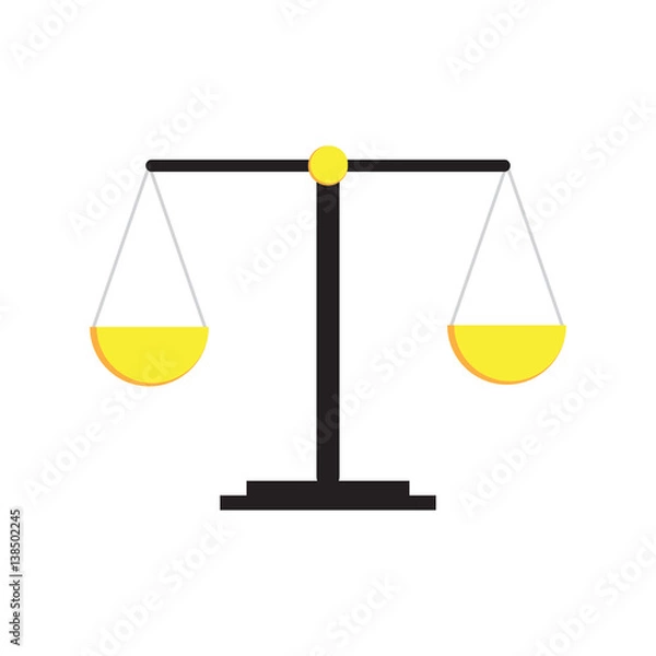 Obraz Gold scales icon.