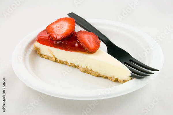 Obraz Strawberry Cheesecake with Fork