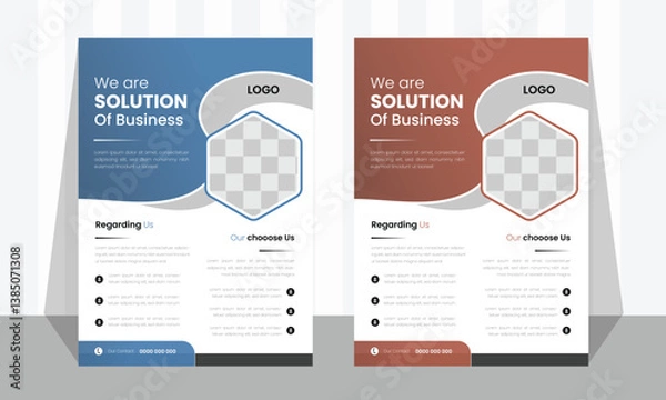 Fototapeta flyer Design 2 mockup