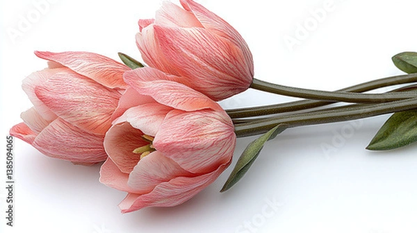 Fototapeta Charming Bunny-Shaped Flowers in Soft Pastels, Ideal for Easter Bouquets, Party Decorations, and Bringing a Creative, Nature-Inspired Element to Your Spring Celebrations.