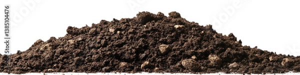 Obraz Seamless Soil Texture on transparent background