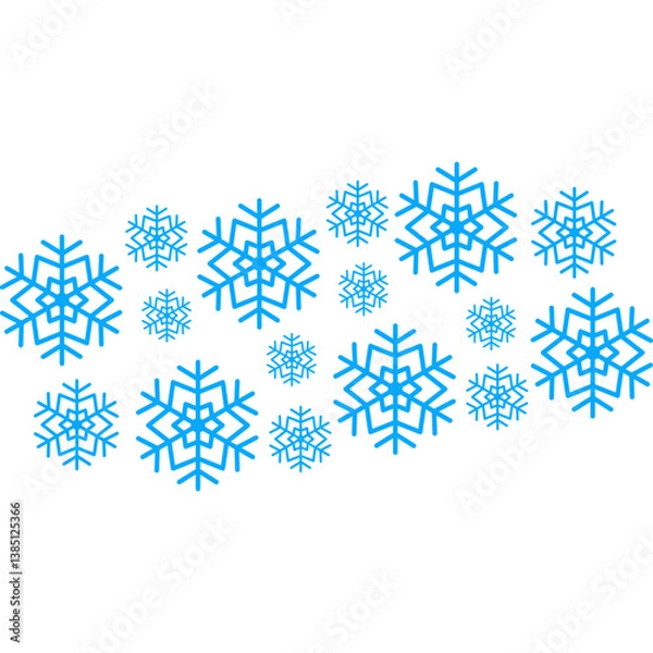 Obraz Snowflakes Border