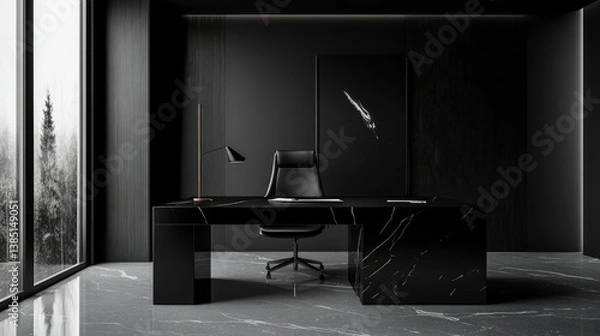 Obraz Office interior with a monochrome design theme
