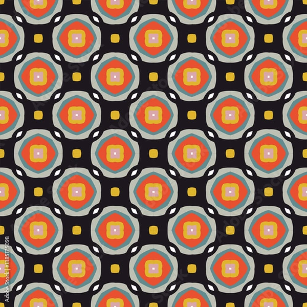 Obraz Beautiful geometric vector pattern perfect for fabric, wallpaper and home decor