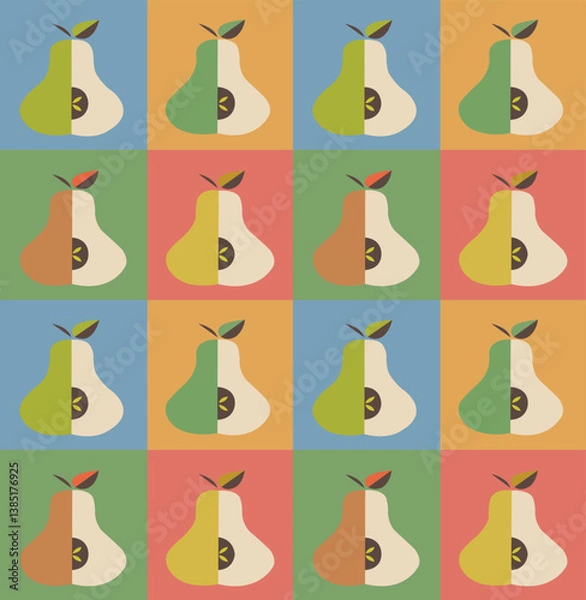 Obraz Beautiful geometric vector pattern perfect for fabric, wallpaper and home decor