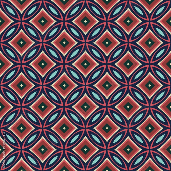 Obraz Beautiful geometric vector pattern perfect for fabric, wallpaper and home decor