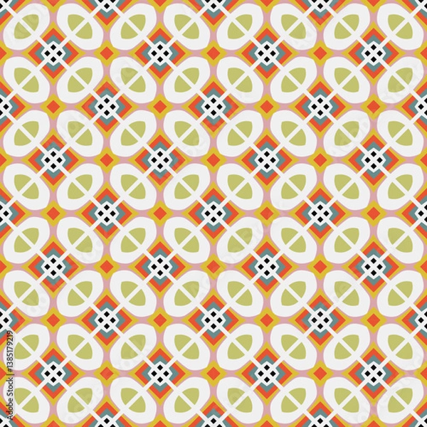 Obraz Beautiful geometric vector pattern perfect for fabric, wallpaper and home decor