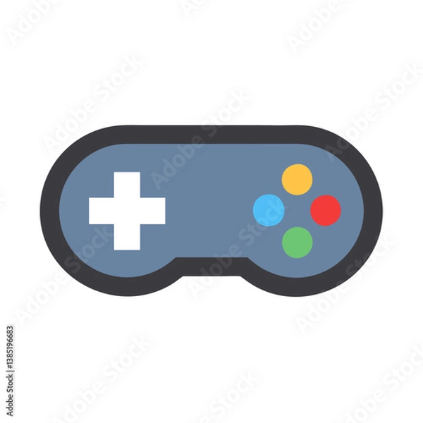 Fototapeta  Stylish Gamepad Icon for Gamers