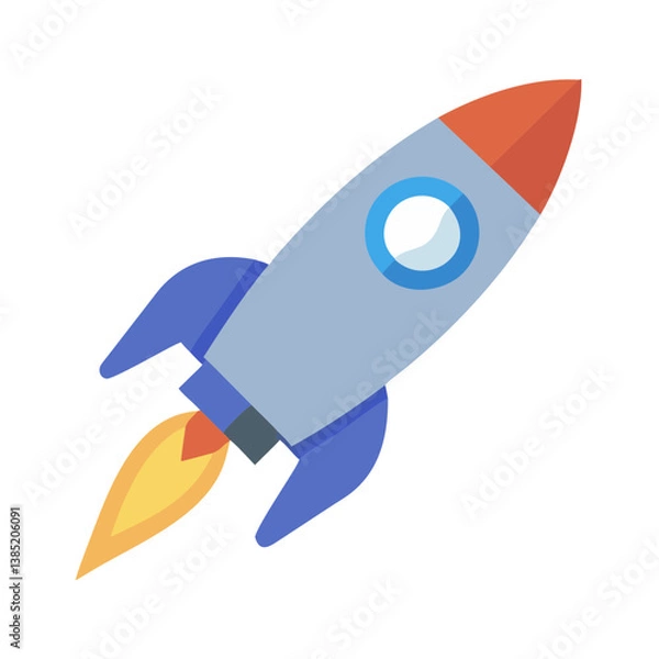 Fototapeta  Dynamic Rocket for Space Exploration