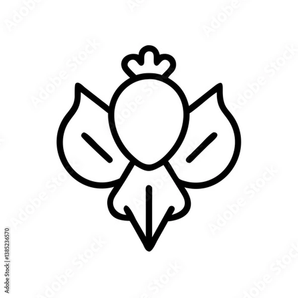 Obraz vercel icon flat vector