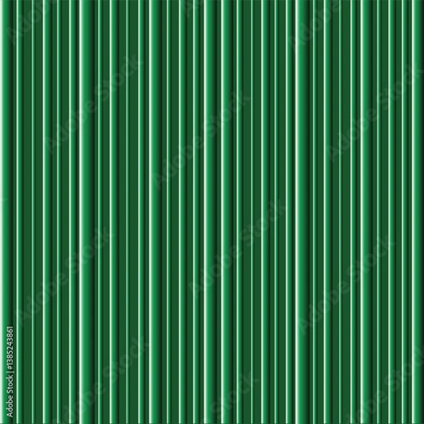 Fototapeta Abstract background featuring Green vertical gradient stripes and lines. This design is suitable for backgrounds, posters, postcards, cards, banners, and covers.