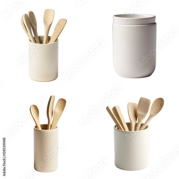 Obraz Minimalist Ceramic Utensil Holder