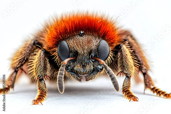 Fototapeta And a mole cricket digging underground, isolated on a transparent background 