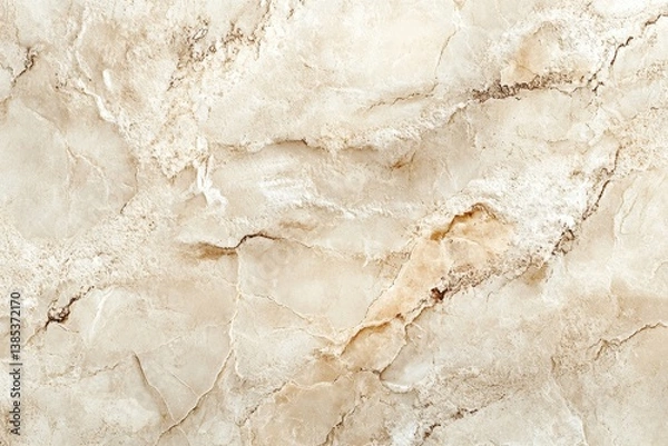 Fototapeta Cream concreted wall for interiors or outdoor exposed surface polished. Cement have sand and stone of tone vintage old texture background, Generative AI