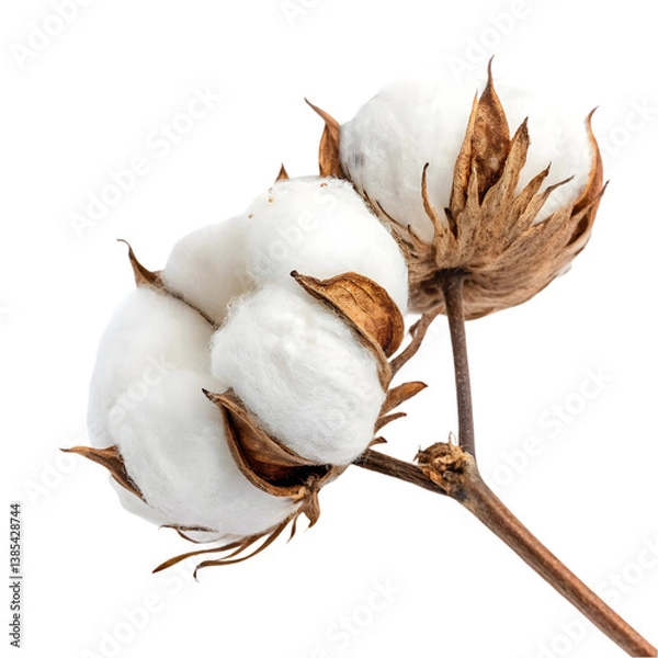 Obraz cotton buds isolated on white background