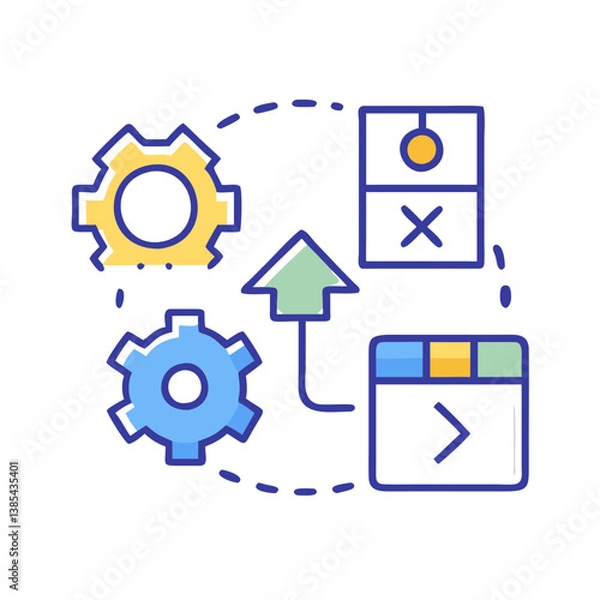 Fototapeta  Icon for Overview of Product Strategy Alignment